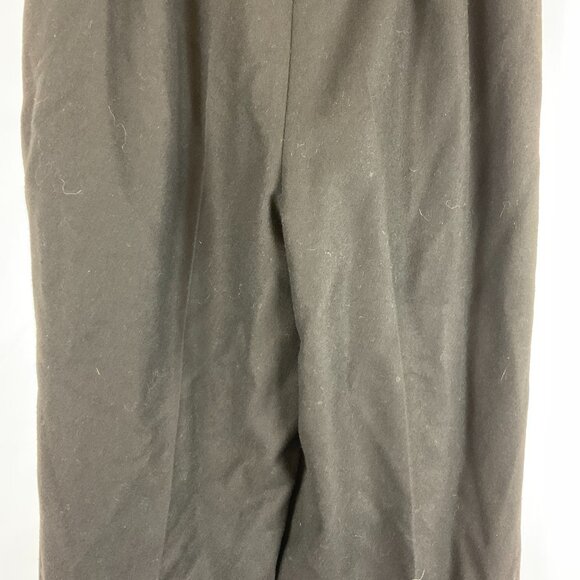 J. Crew Vintage Wool Pants 10 Black Pleated Pockets Lined - Picture 8 of 10